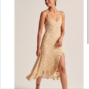 Abercrombie tie strap midi dress